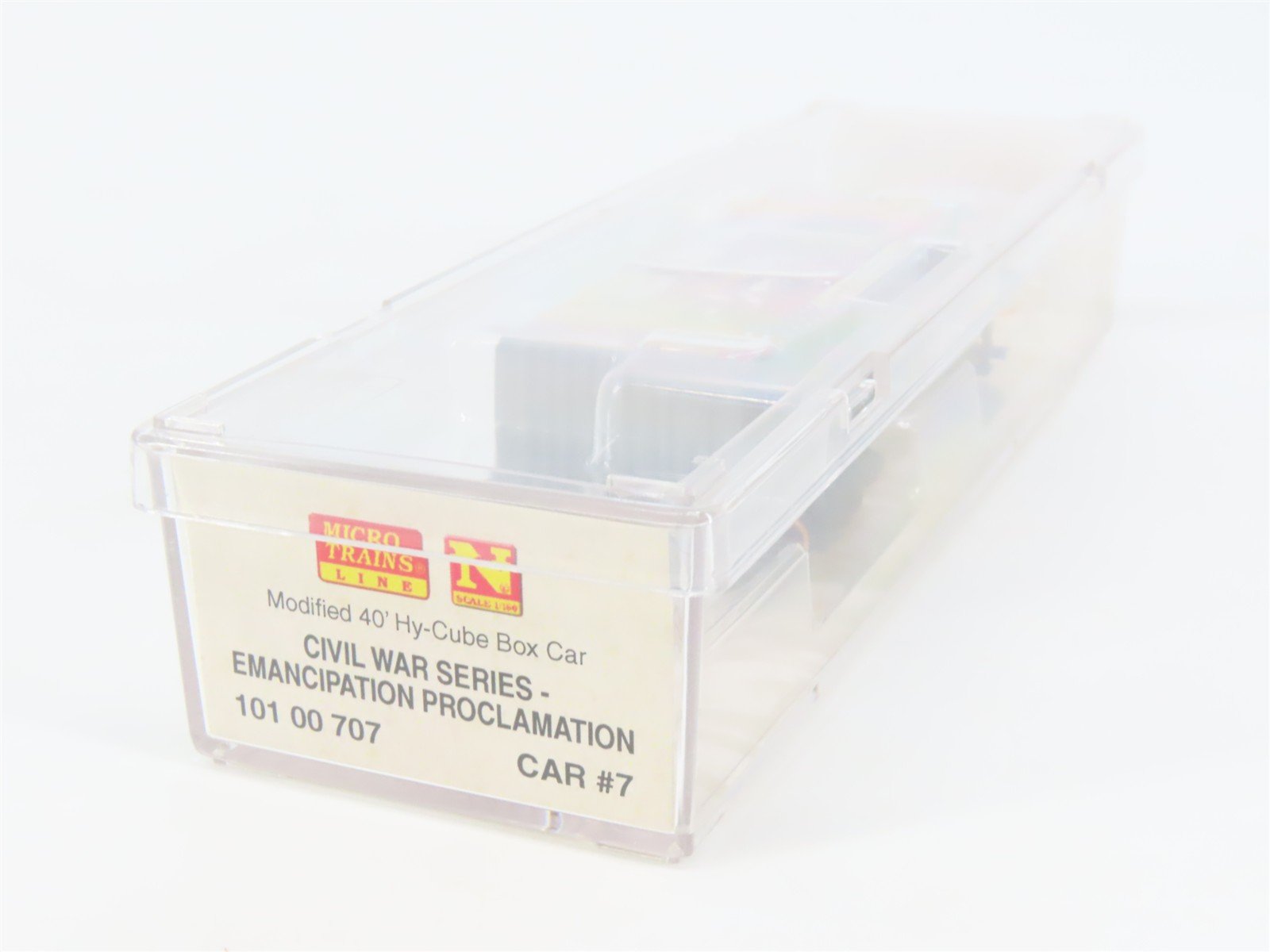 N Micro-Trains MTL 10100707 Civil War Series Emancipation Proclamation Box Car 7