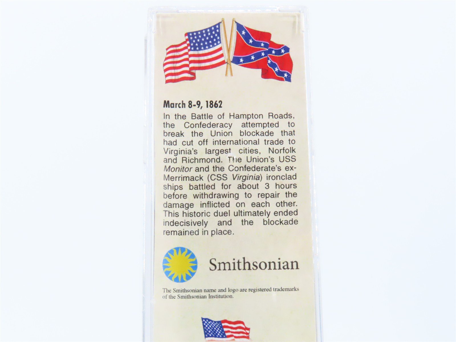 N Micro-Trains MTL 10100703 Civil War Series Battle of Hampton Roads Box Car #3