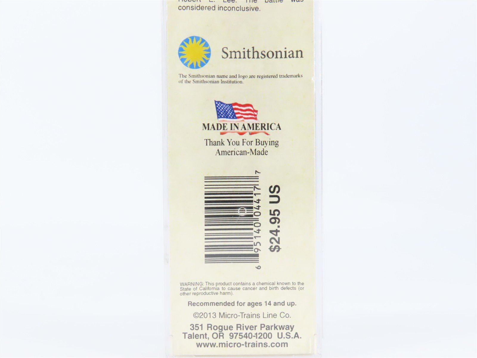 N Scale Micro-Trains MTL 10100706 Civil War Series Battle of Antietam Box Car #6