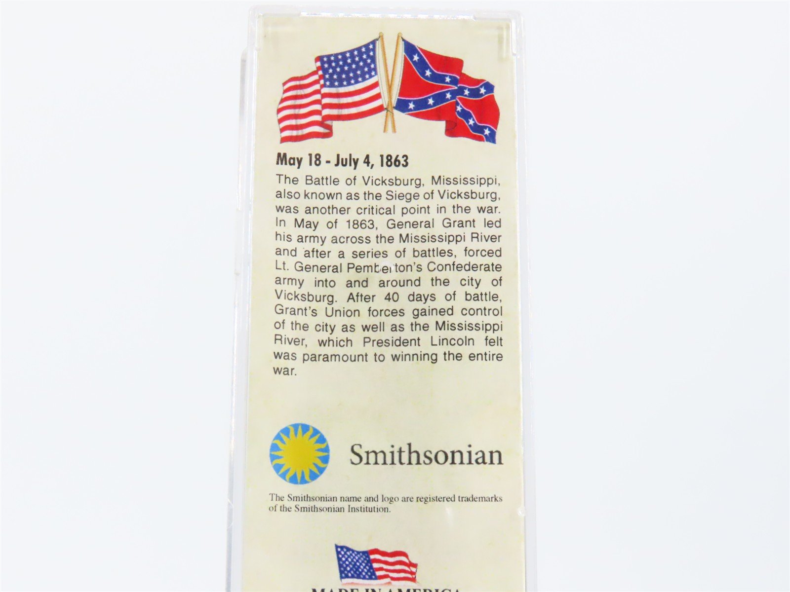 N Micro-Trains MTL 10100709 Civil War Series Battle of Vicksburg 40' Box Car #9