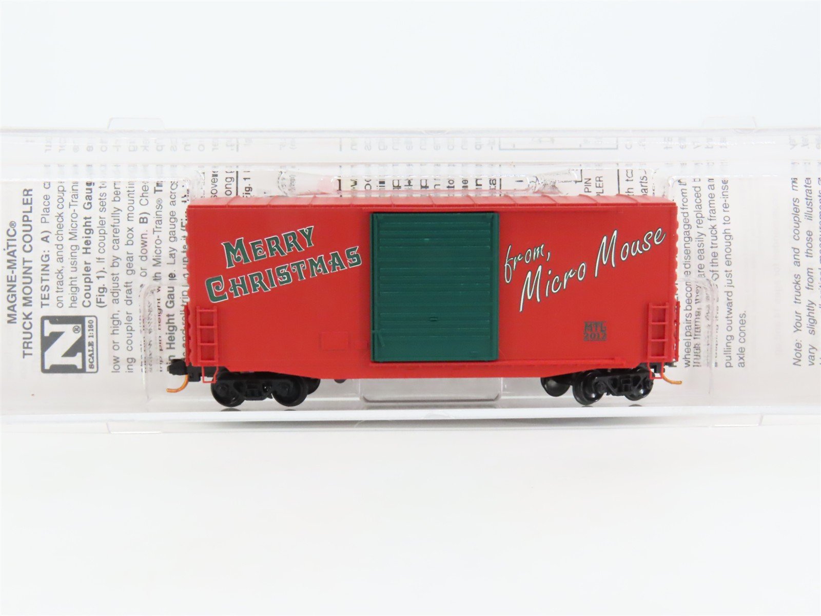 N Scale Micro-Trains MTL 10100720 Merry Christmas from Micro Mouse Box Car #2012