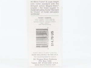N Micro-Trains MTL 109030 N&W Norfolk & Western Heavyweight Flat Car #70099