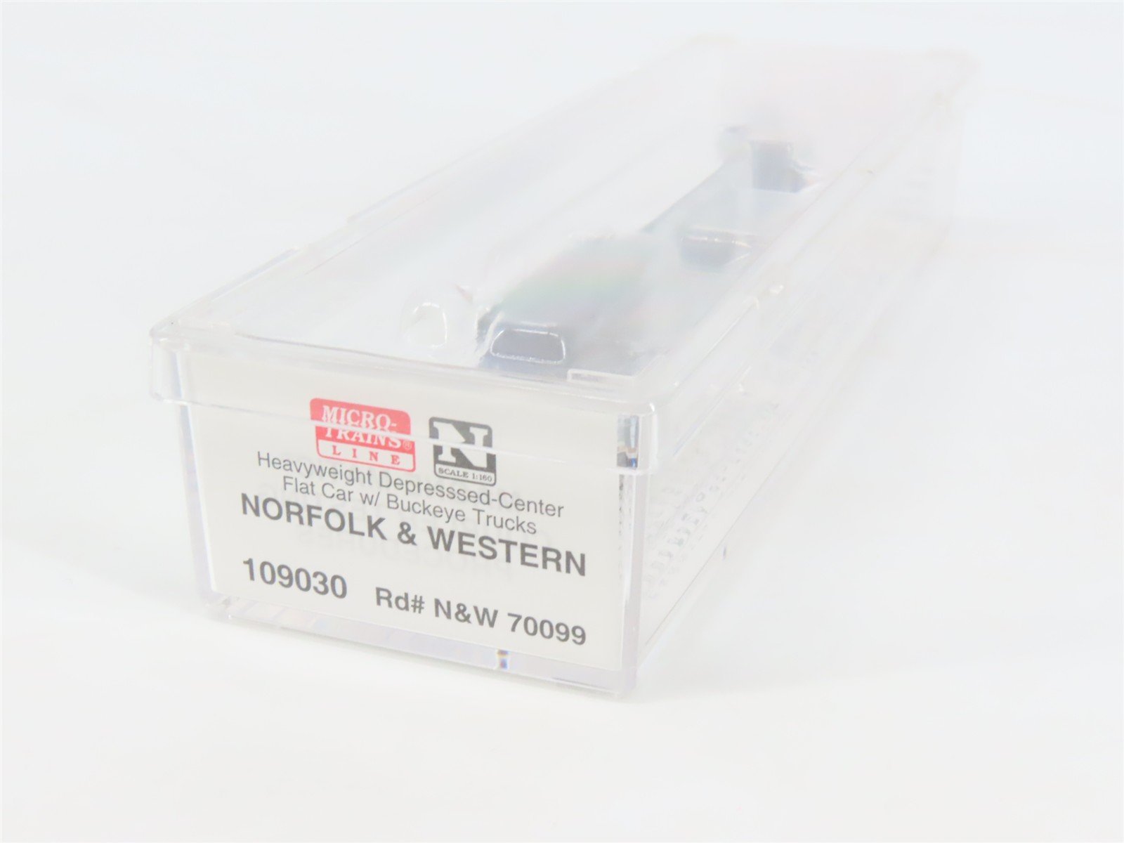N Micro-Trains MTL 109030 N&W Norfolk & Western Heavyweight Flat Car #70099