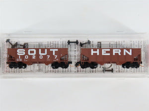 N Scale Micro-Trains MTL 05600370 SOU Southern 2-Bay Open Hoppers #102077 2-Pack
