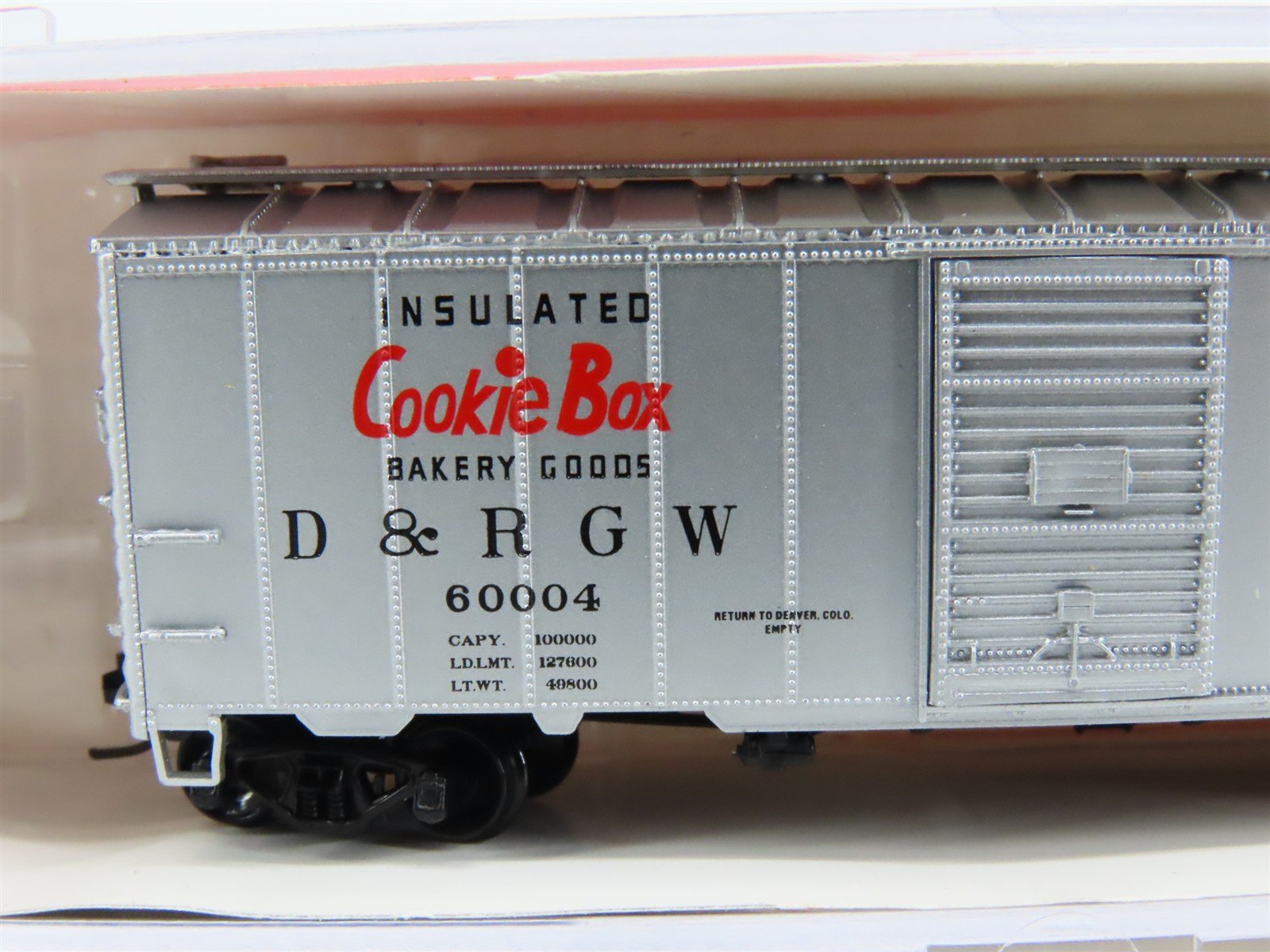 N Scale InterMountain 66017-01* D&RGW Rio Grande Cookie Box 40' Box Car #60004