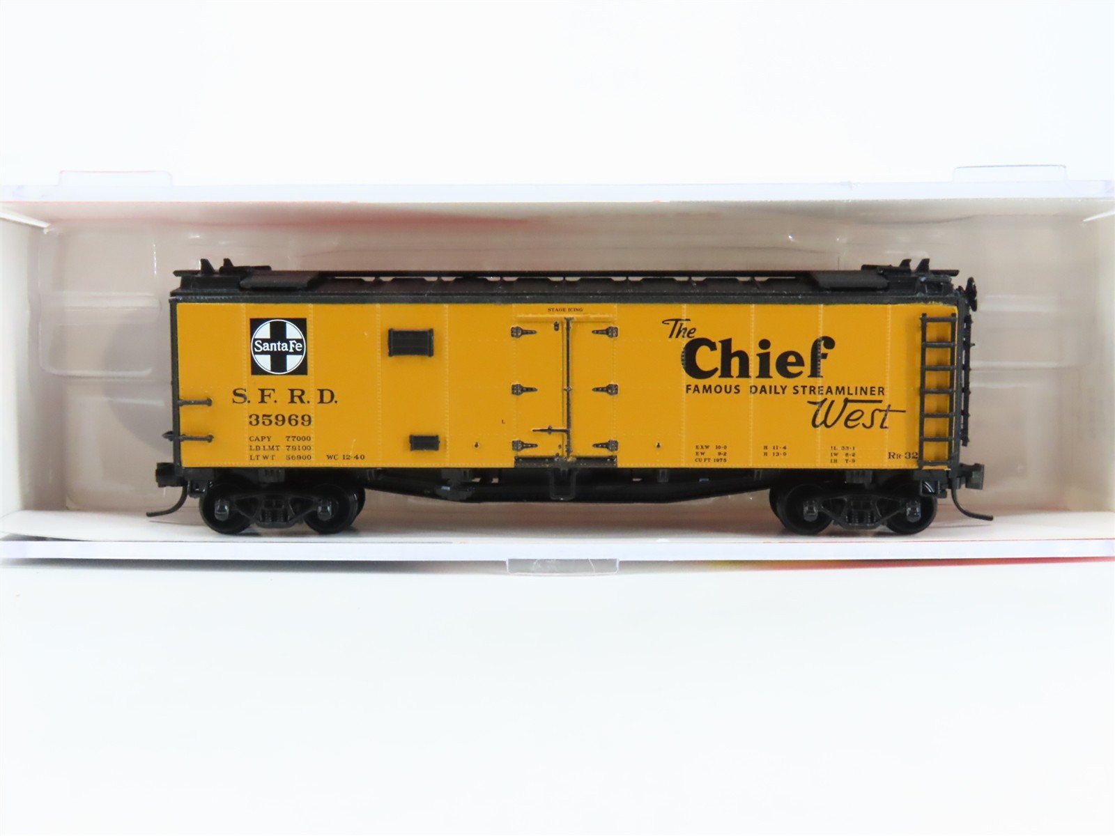 N Scale InterMountain 66110-05* SFRD Santa Fe Railroad The Chief Reefer #35969