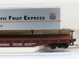 N Scale Atlas 37763 SP Southern Pacific Piggyback Flat Car #510115 w/ Trailer