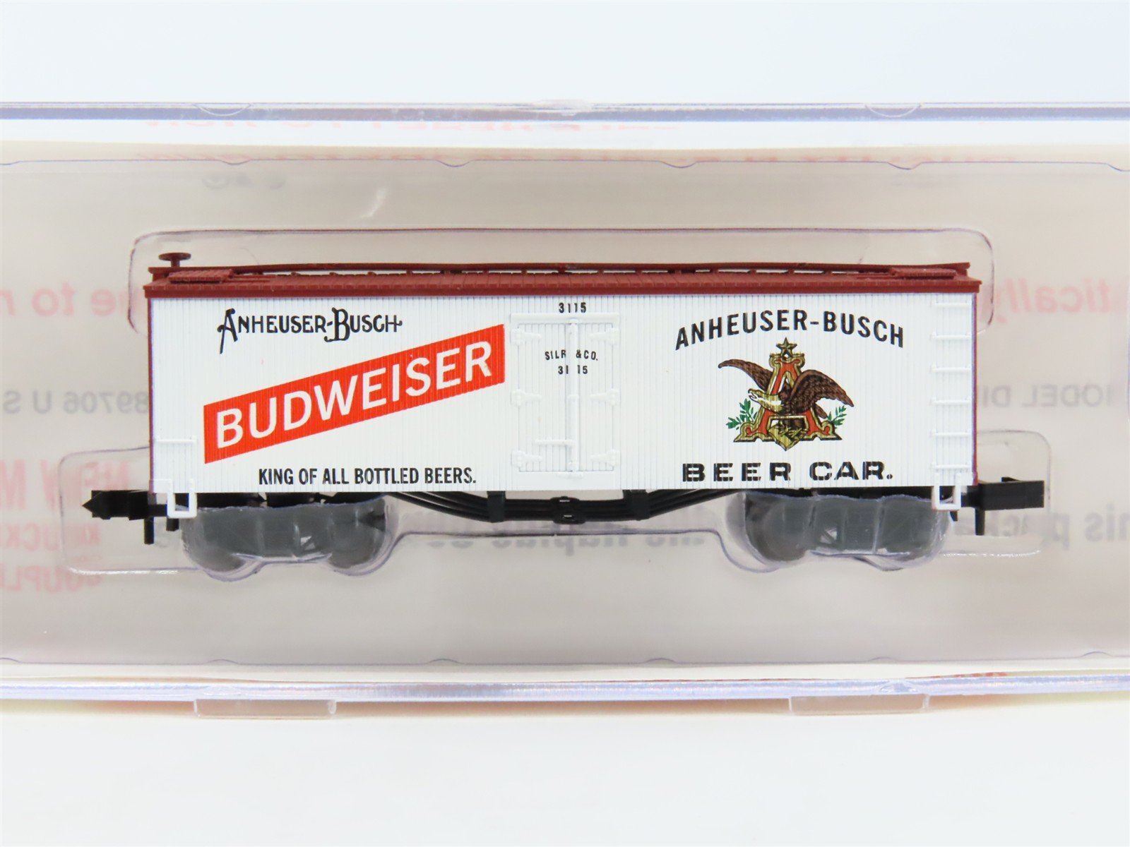 N Scale Roundhouse 87002 StLR&CO Budweiser 36' Old Time Billboard Reefer #3115