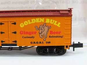 N Scale Roundhouse 8942 GBGBI Golden Bull Ginger Beer 36' Old Time Reefer #728