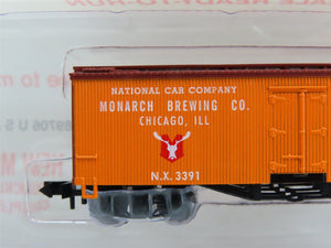 N Scale Roundhouse 87004 NX Monarch Brewing 36' Old Time Billboard Reefer #3391