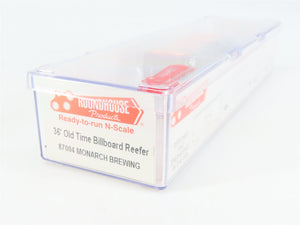 N Scale Roundhouse 87004 NX Monarch Brewing 36' Old Time Billboard Reefer #3391