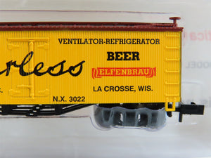 N Scale Roundhouse 87005 NX Lacrosse Breweries Peerless 36' Reefer #3022