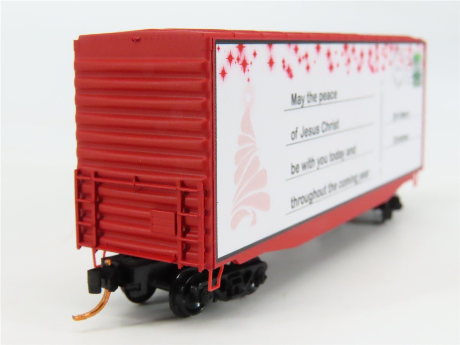N Scale Micro-Trains MTL 10100801 Custom 2014 Christmas 40' Hi Cube Box Car #44