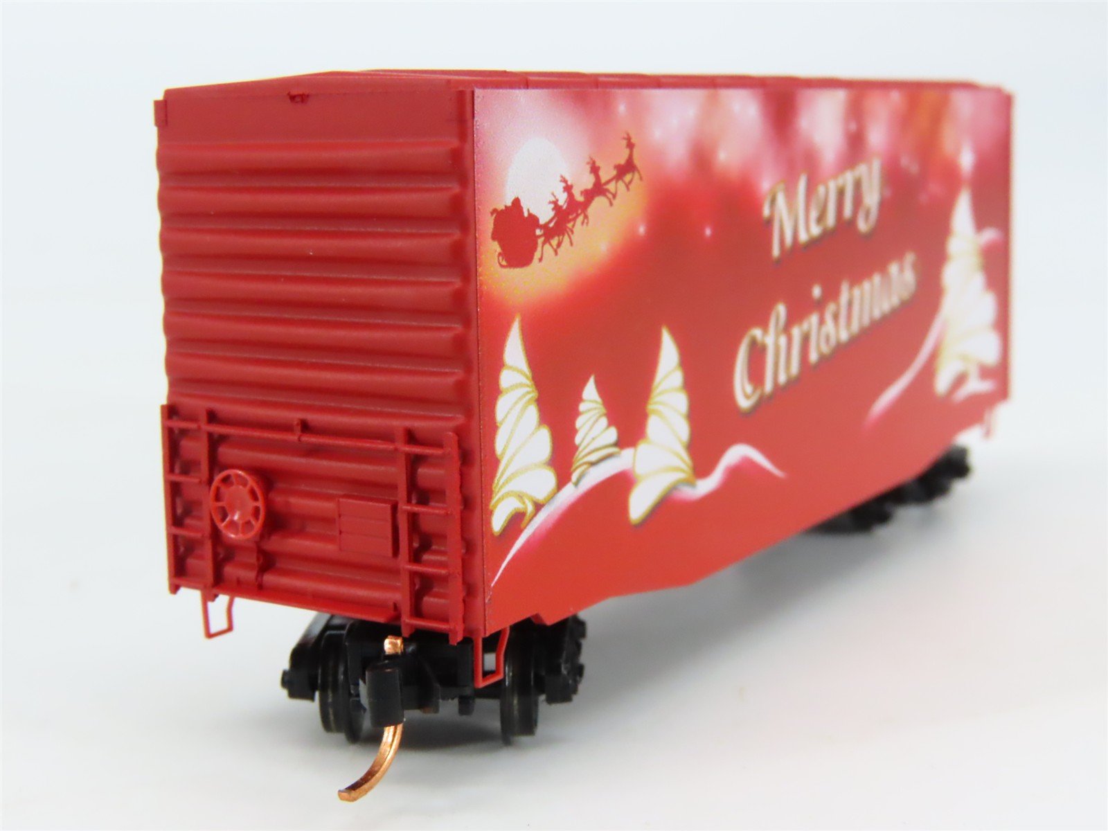 N Scale Micro-Trains MTL 10100801 Custom 2014 Christmas 40' Hi Cube Box Car #44