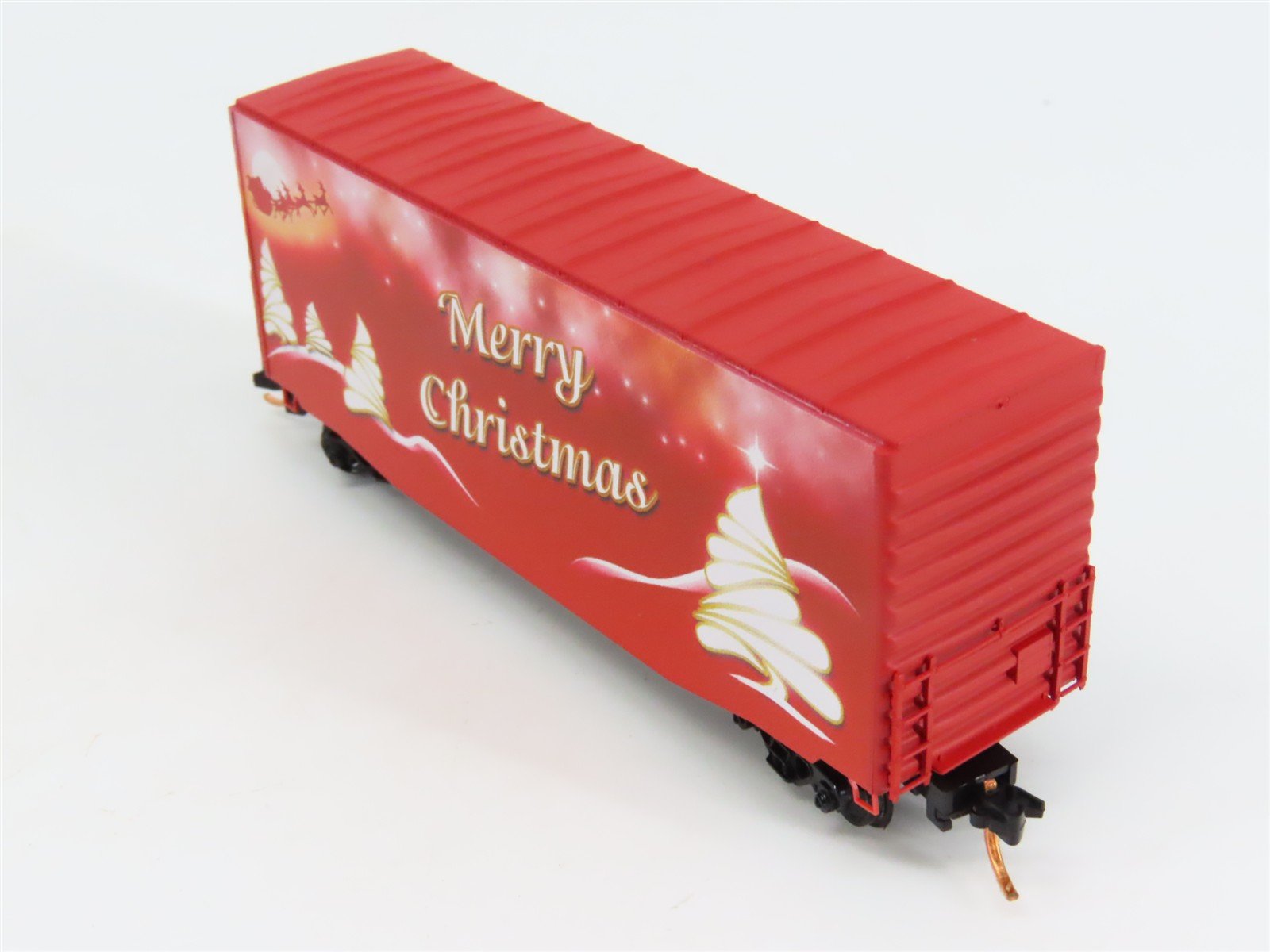 N Scale Micro-Trains MTL 10100801 Custom 2014 Christmas 40' Hi Cube Box Car #44
