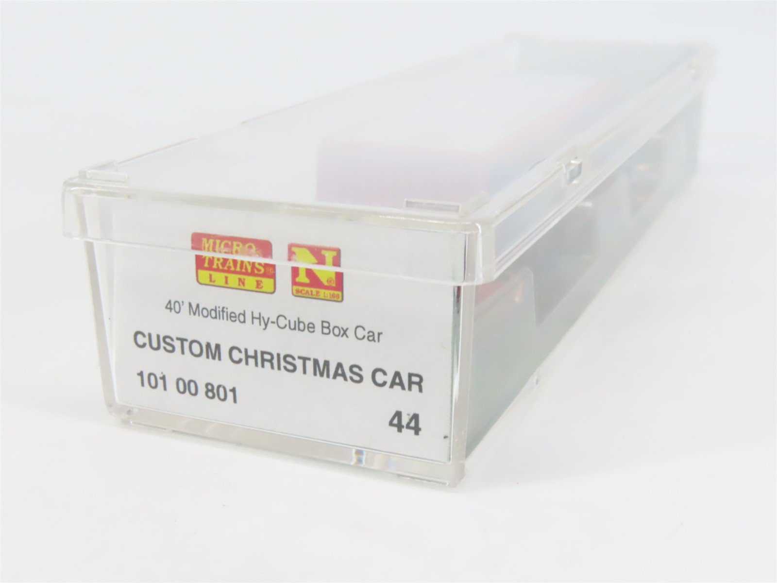 N Scale Micro-Trains MTL 10100801 Custom 2014 Christmas 40' Hi Cube Box Car #44