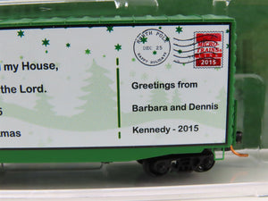 N Scale Micro-Trains MTL 10100802 Custom 2015 Christmas 40' Hi Cube Box Car 43.1