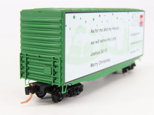 N Scale Micro-Trains MTL 10100802 Custom 2015 Christmas 40' Hi Cube Box Car 43.1