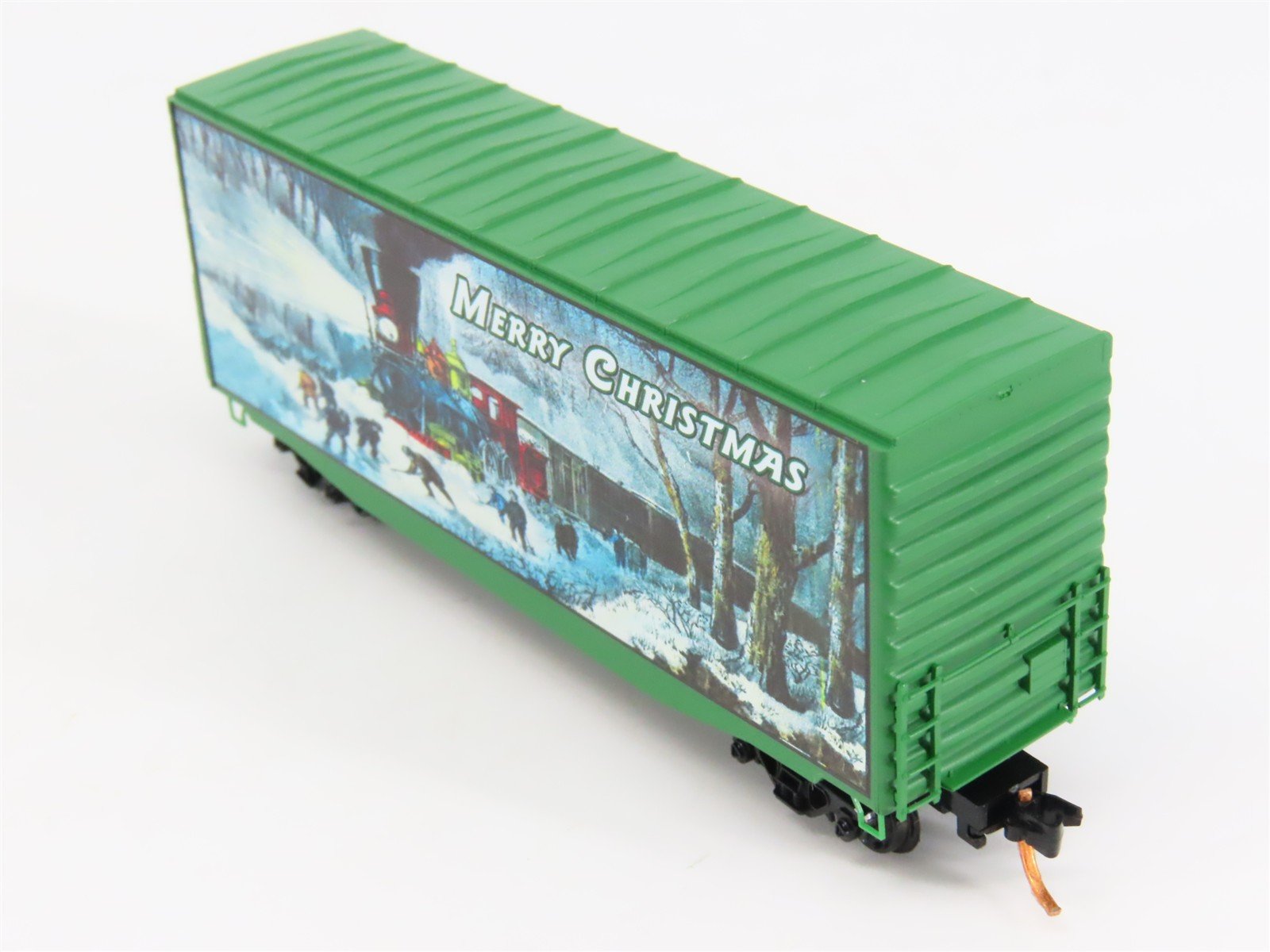 N Scale Micro-Trains MTL 10100802 Custom 2015 Christmas 40' Hi Cube Box Car 43.1