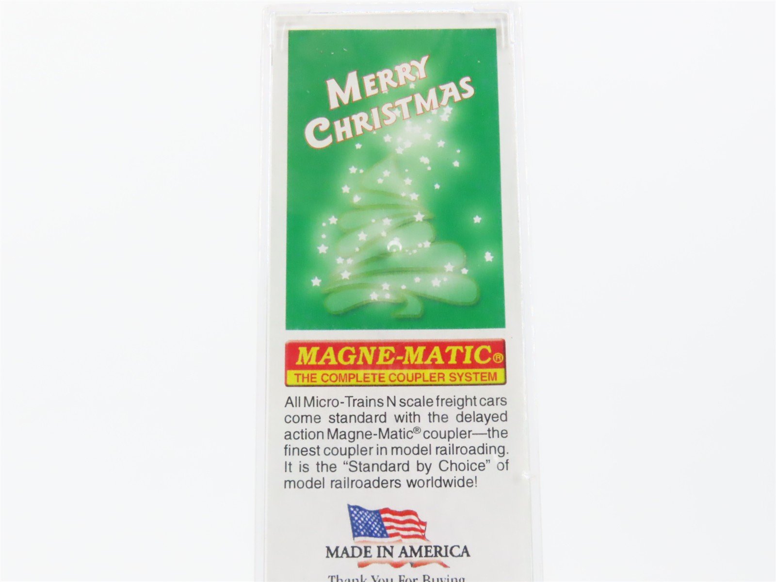 N Scale Micro-Trains MTL 10100802 Custom 2015 Christmas 40' Hi Cube Box Car 43.1