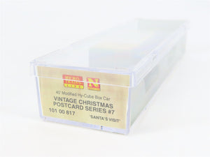 N Micro-Trains MTL 10100817 Vintage Christmas Postcard Santa's Visit Box Car #7