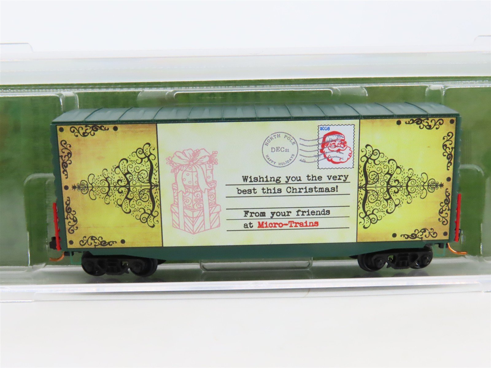 N Scale Micro-Trains MTL 10100819 Christmas Postcard Magical Greeting Box Car #9
