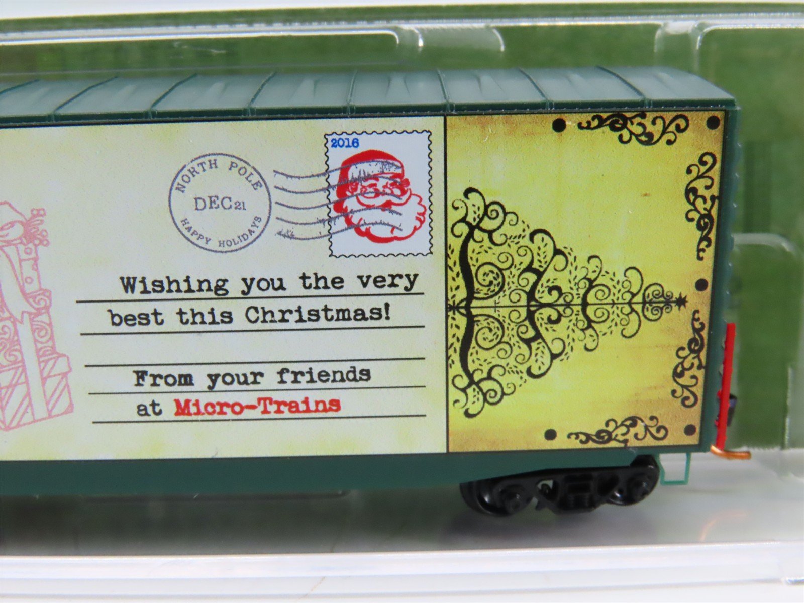 N Scale Micro-Trains MTL 10100819 Christmas Postcard Magical Greeting Box Car #9