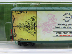 N Scale Micro-Trains MTL 10100813 Christmas Postcard Santa's Balloons Box Car #3