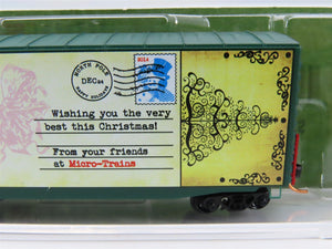 N Scale Micro-Trains MTL 10100813 Christmas Postcard Santa's Balloons Box Car #3