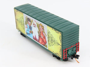 N Micro-Trains MTL 10100816 Vintage Christmas Postcard Santa Claus Box Car #6