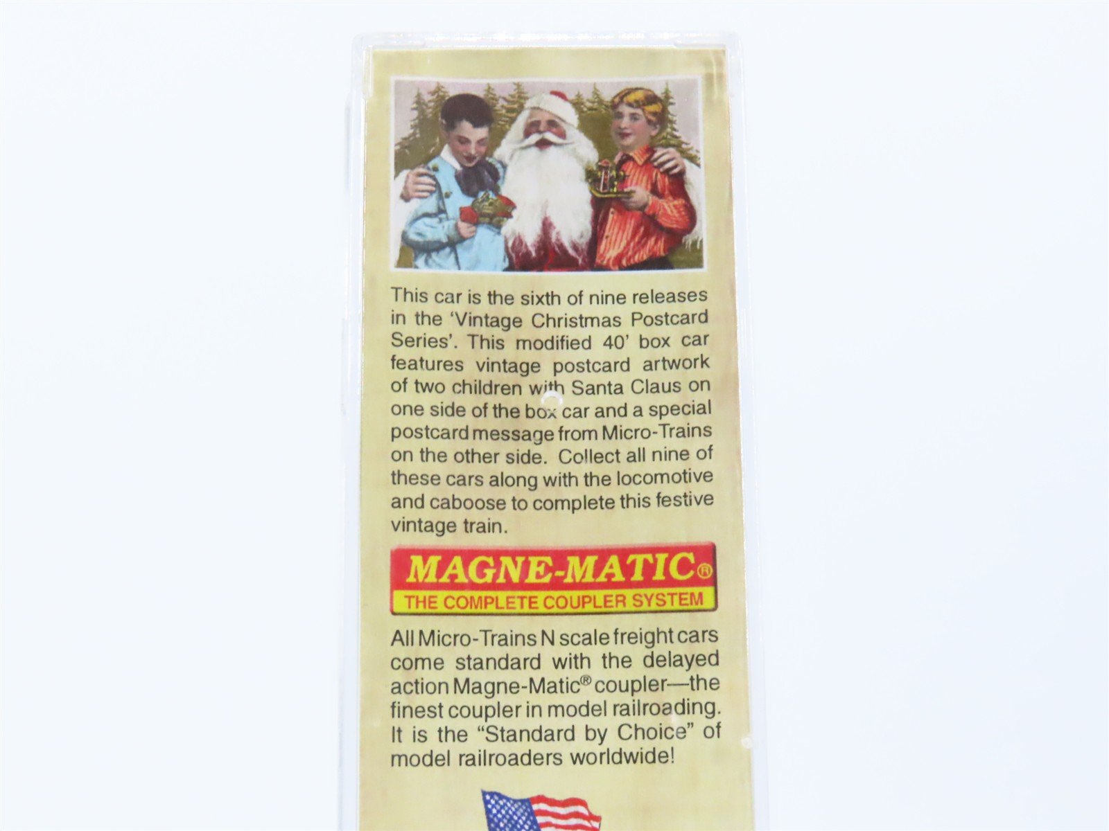 N Micro-Trains MTL 10100816 Vintage Christmas Postcard Santa Claus Box Car #6
