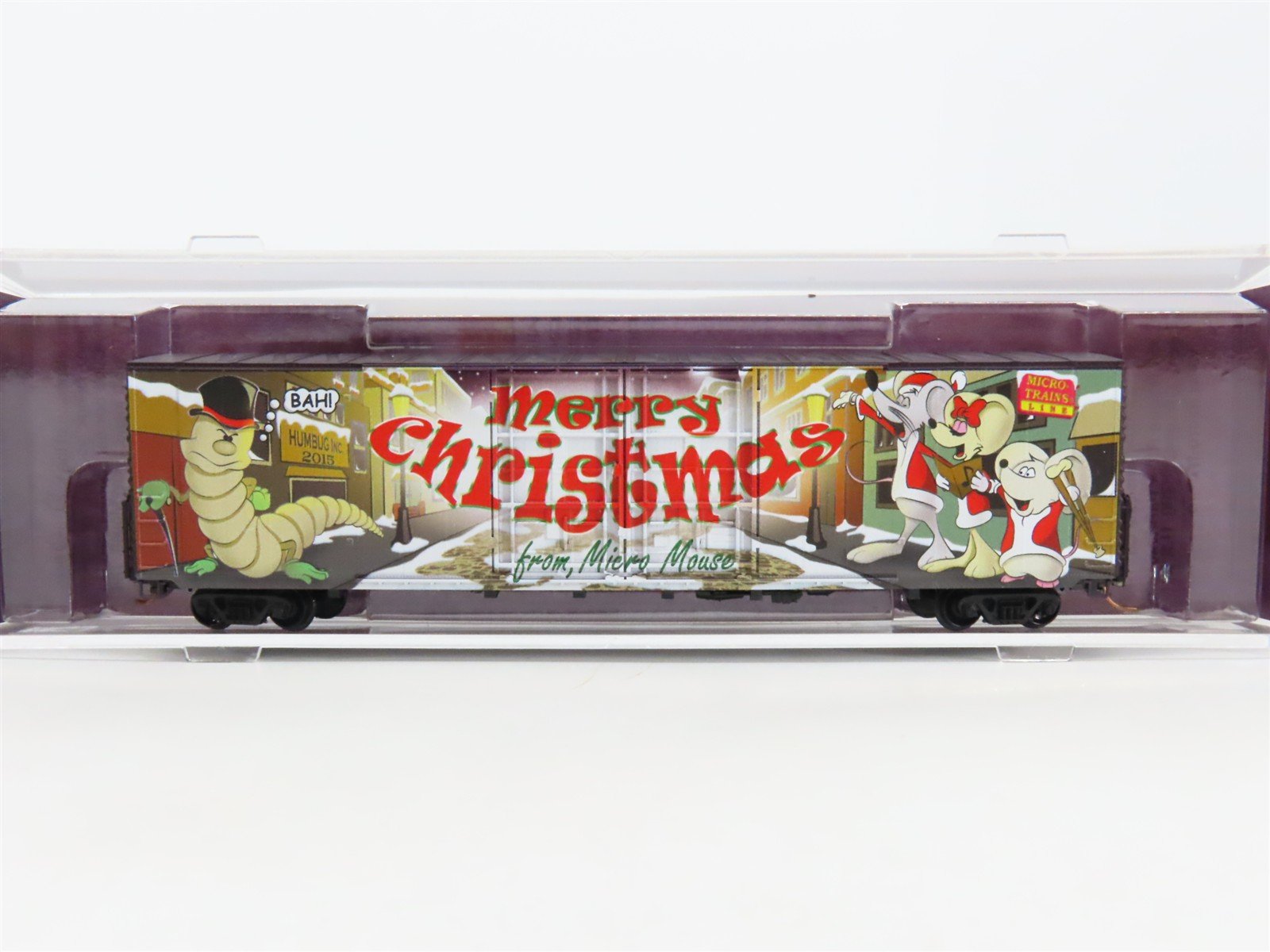 N Scale Micro-Trains MTL 10200110 Merry Christmas From Micro Mouse Box Car #2015