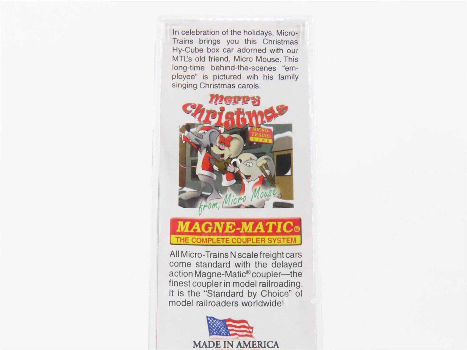 N Scale Micro-Trains MTL 10200110 Merry Christmas From Micro Mouse Box Car #2015