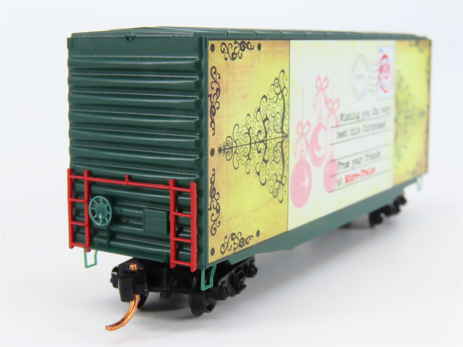 N Scale Micro-Trains MTL 10100818 Christmas Postcard Rooftop Delivery Box Car #8