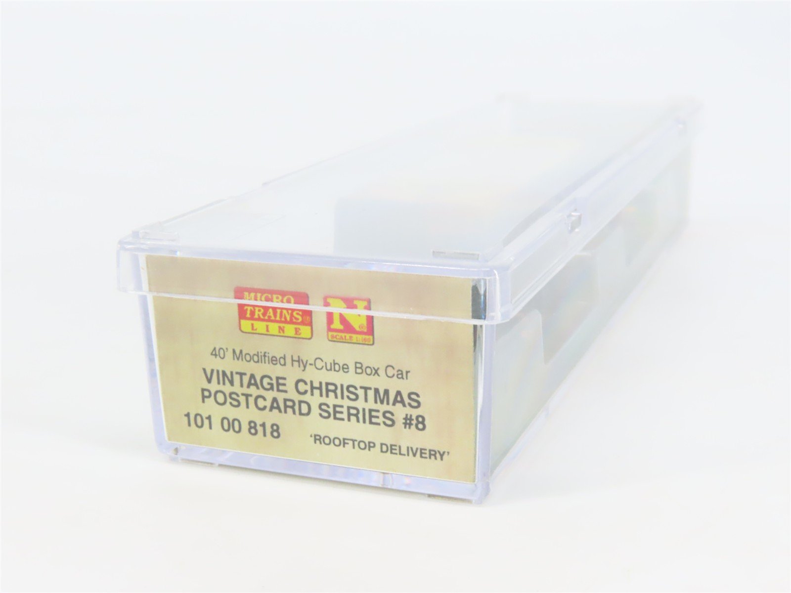N Scale Micro-Trains MTL 10100818 Christmas Postcard Rooftop Delivery Box Car #8