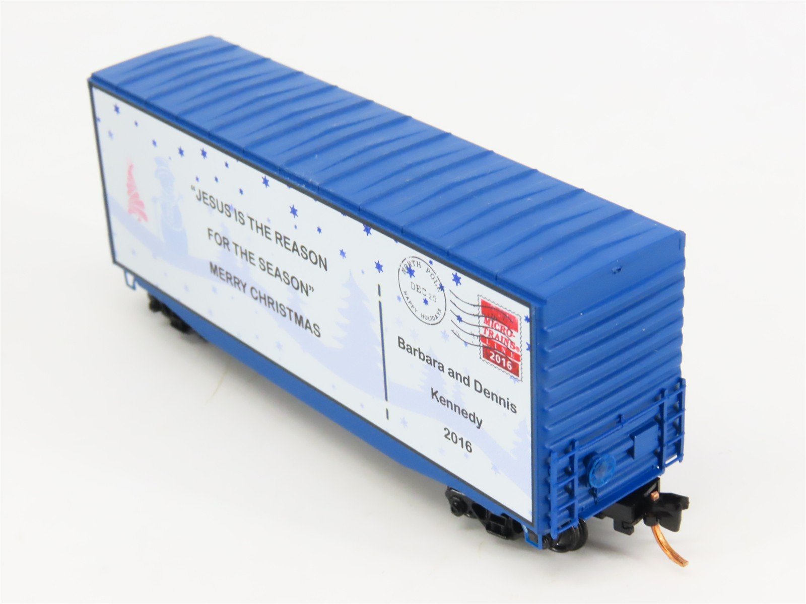N Scale Micro-Trains MTL 10100803 Custom 2016 Christmas 40' Box Car #25.1