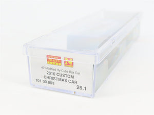 N Scale Micro-Trains MTL 10100803 Custom 2016 Christmas 40' Box Car #25.1