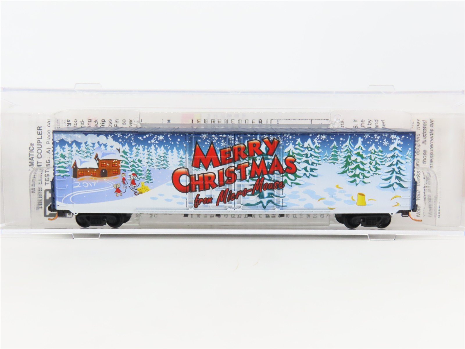 N Scale Micro-Trains MTL 10200130 Merry Christmas From Micro-Mouse Box Car #2017
