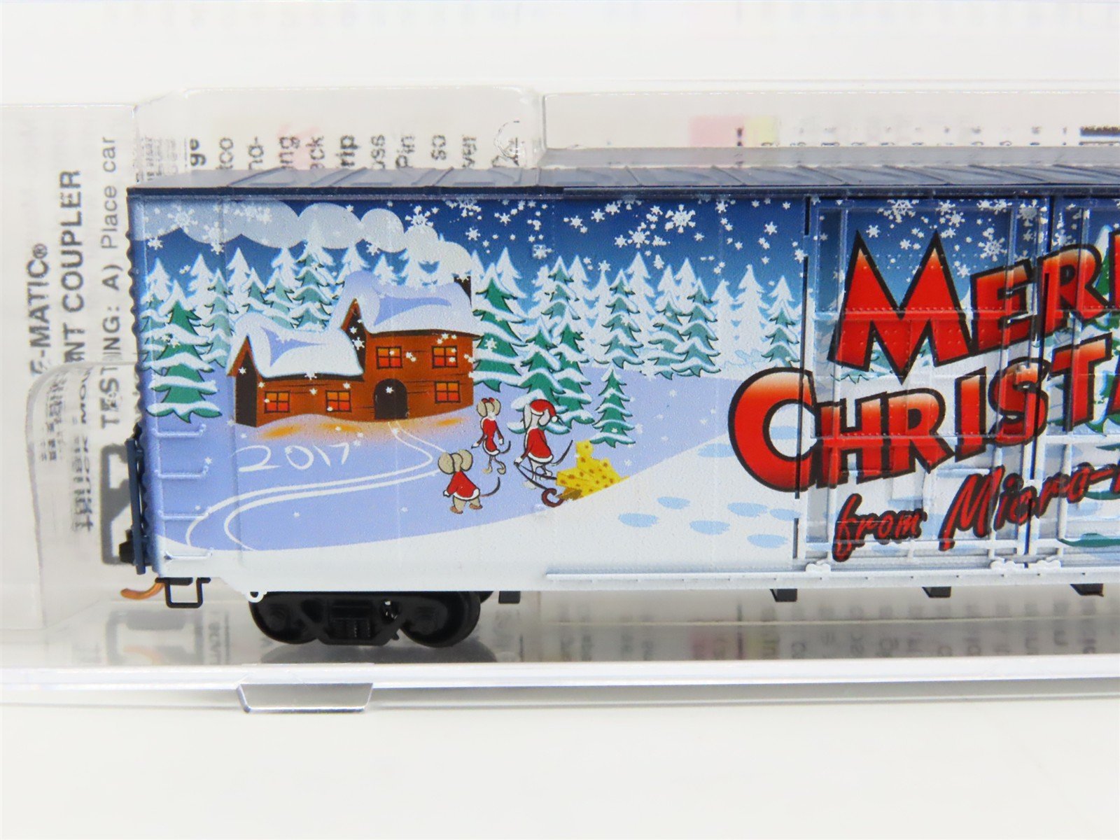 N Scale Micro-Trains MTL 10200130 Merry Christmas From Micro-Mouse Box Car #2017