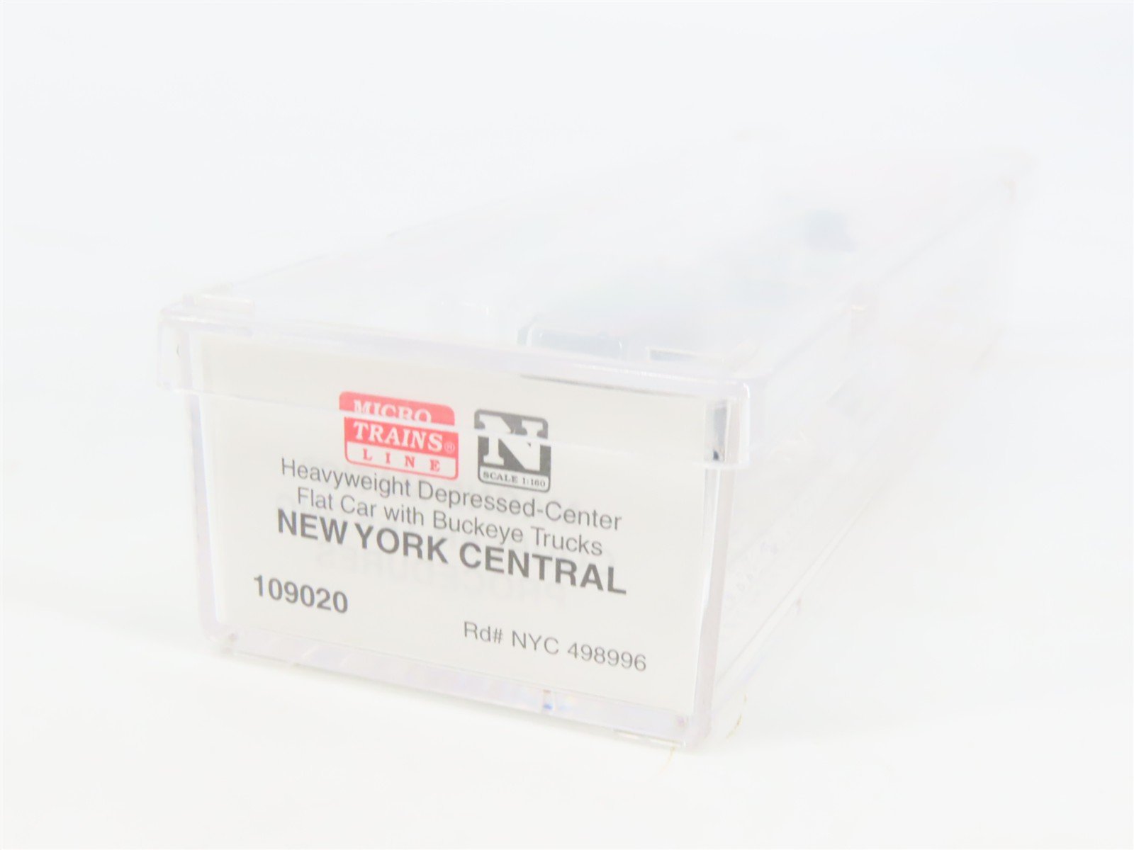 N Micro-Trains MTL 109020 NYC New York Central Heavyweight Flat Car #498996