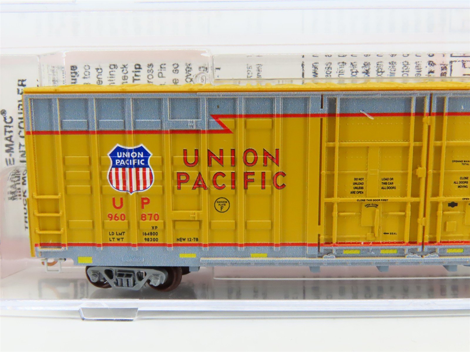 N Scale Micro-Trains MTL NSE 18-01 UP Union Pacific Railroad 60' Box Car #960870