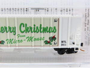 N Micro-Trains MTL 09900120 Merry Christmas From Micro Mouse 3-Bay Hopper #2011