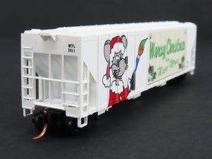 N Micro-Trains MTL 09900120 Merry Christmas From Micro Mouse 3-Bay Hopper #2011