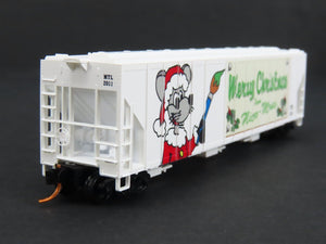 N Micro-Trains MTL 09900120 Merry Christmas From Micro Mouse 3-Bay Hopper #2011