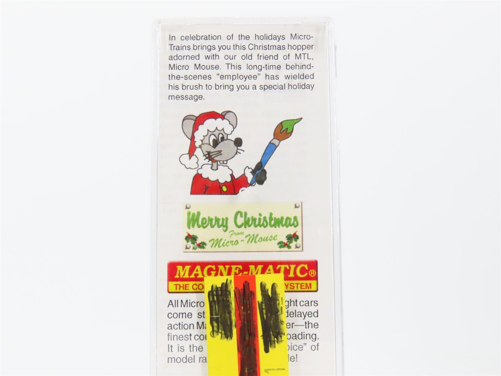 N Micro-Trains MTL 09900120 Merry Christmas From Micro Mouse 3-Bay Hopper #2011