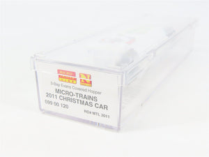 N Micro-Trains MTL 09900120 Merry Christmas From Micro Mouse 3-Bay Hopper #2011