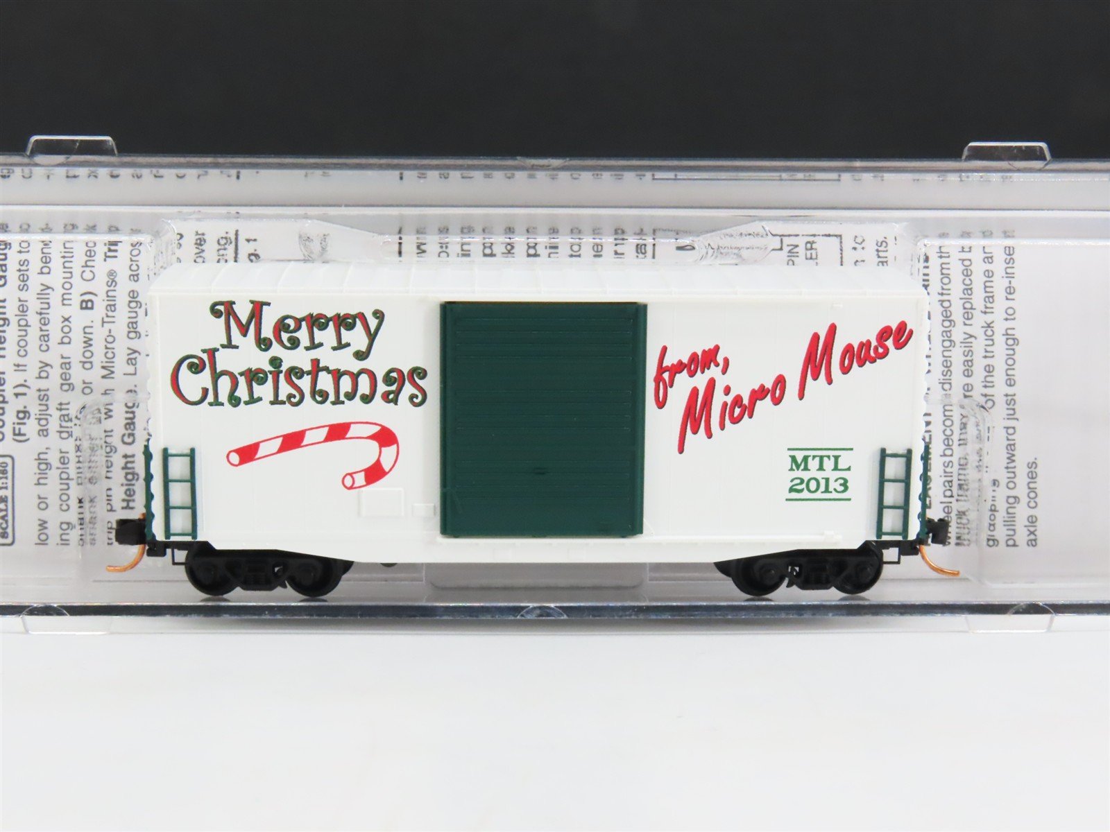N Scale Micro-Trains MTL 10100730 Merry Christmas From Micro Mouse Box Car #2013