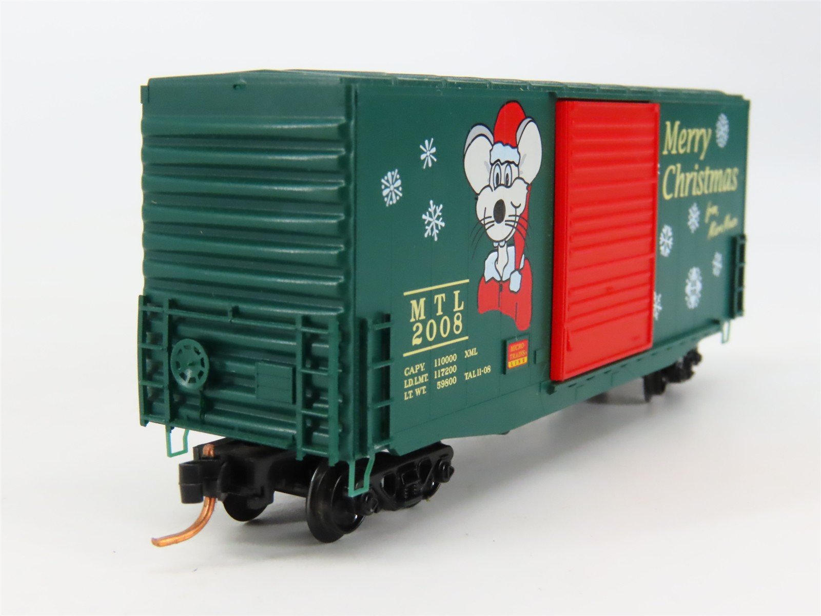 N Scale Micro-Trains MTL 10100070 Merry Christmas From Micro Mouse Box Car #2008