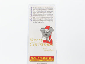 N Scale Micro-Trains MTL 10100070 Merry Christmas From Micro Mouse Box Car #2008