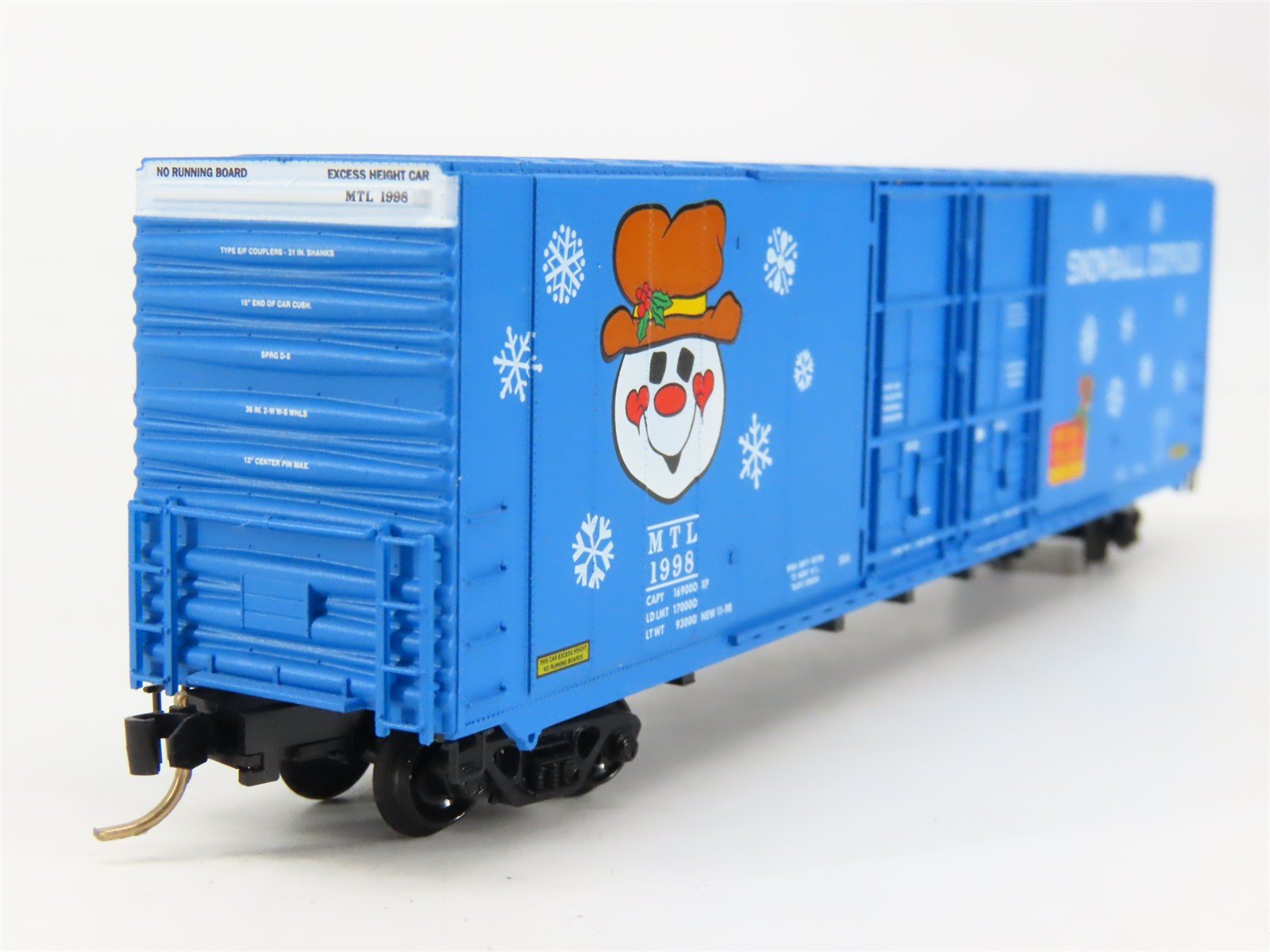 N Scale Micro-Trains MTL 102060 Snowball Express Holiday 60' Box Car #1998